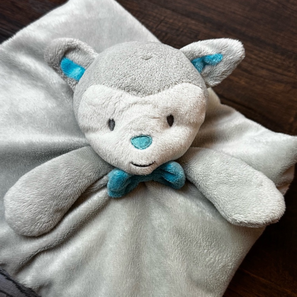 Wolf Security Blanket Baby Lovey Plush
